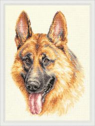 59-23 Набор для вышивания Чудесная игла «НЕМЕЦКАЯ ОВЧАРКА»