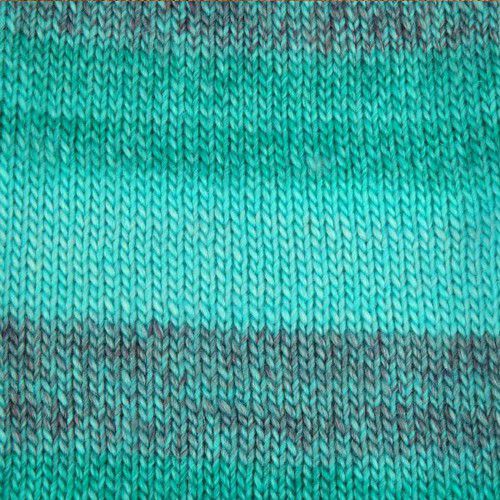 Пряжа ПЕХОРКА Ровница Мультиколоровая // 094 // 811М // Зел.бирюза меланж