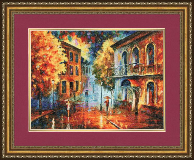 ГМ-031 Набор для вышивания Золотое Руно "Осенний вечер" по картине Л.Афремова