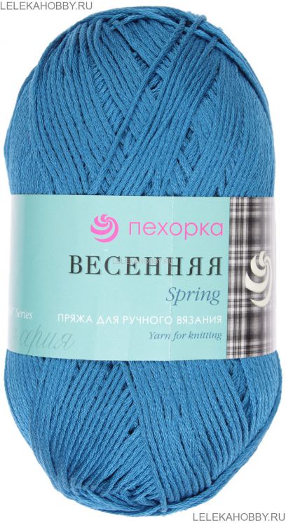 Пряжа ПЕХОРКА Весенняя // 009 // 255 // Джинсовый