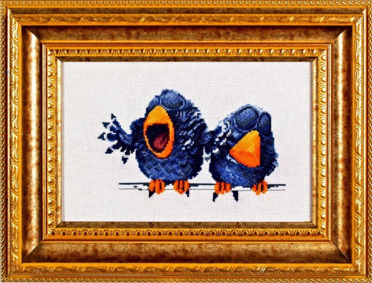Набор для вышивания крестом Alisena "Про птичек-1" 1017