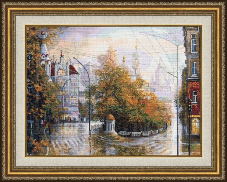 ГМ-033 Набор для вышивания Золотое Руно "Никитские ворота" по картине А.Стародубова