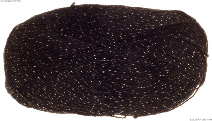 Пряжа ПЕХОРКА Блестящее лето // 006 // 02 // Черный