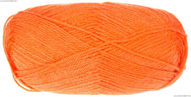 Пряжа ПЕХОРКА Конкурентная // 019 // 189 // Ярко-оранжевый