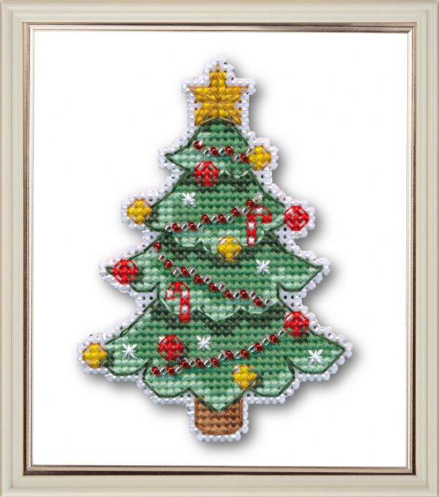 1128 Набор для вышивания ОВЕН "Новогодняя елочка"