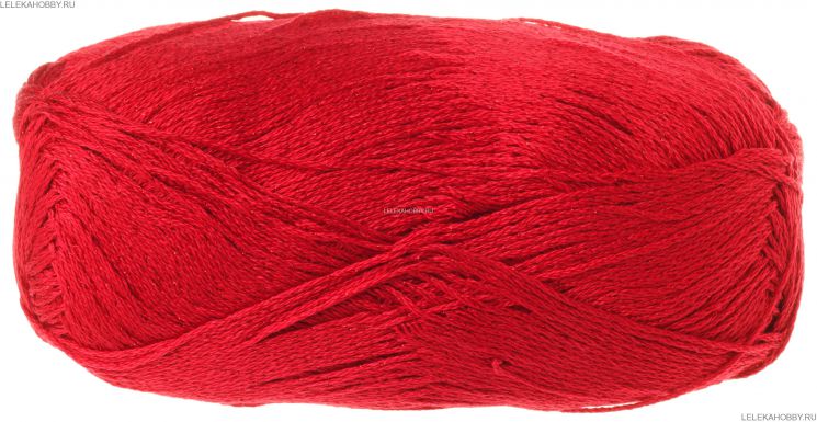 Пряжа ПЕХОРКА Блестящее лето // 006 // 06 // Красный