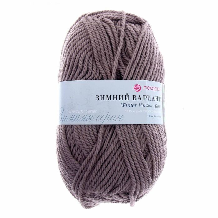 Пряжа  ПЕХОРКА Зимний вариант // 016 // 388 // Темная верба