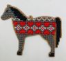 Сами с усами. Набор для вышивания "Лошадка серая в красное сердечко", 12,5х10,5 см, арт. С190-02