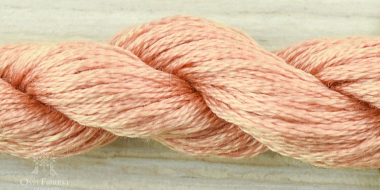 3115 Нитки ручного окрашивания OwlForest на основе DMC, пасма 8 метров Телесный темный