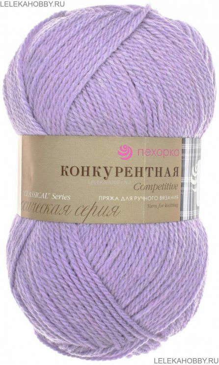 Пряжа ПЕХОРКА Конкурентная // 019 // 384 // Яркая астра