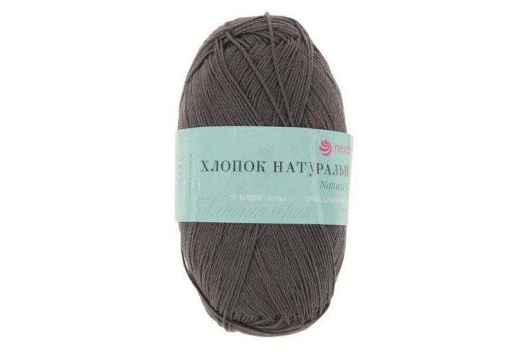 Пряжа ПЕХОРКА Хлопок натуральный 425м // 037 // 35 // Маренго