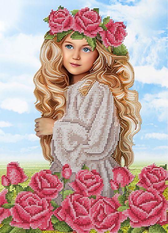 НКБ-410 Набор для вышивания бисером ТМ Наследие "Ангелочек"