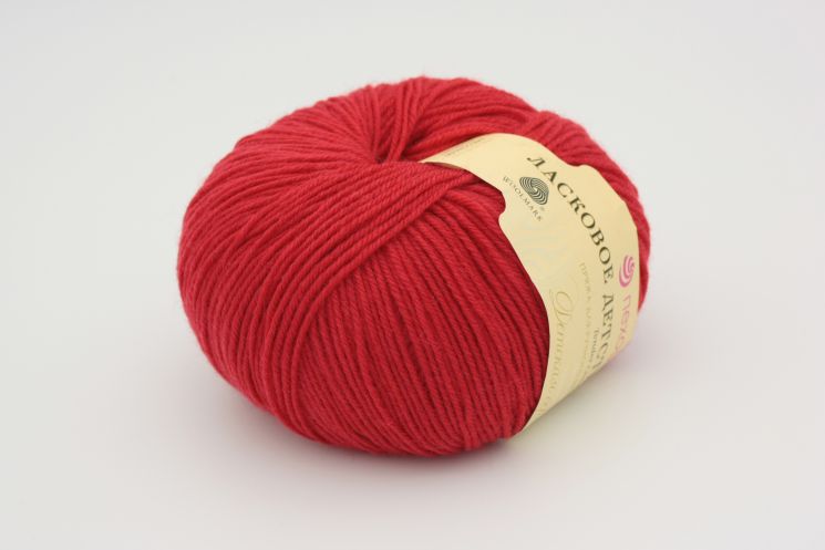 Пряжа ПЕХОРКА Ласковое детство // 070 // 06 // Красный