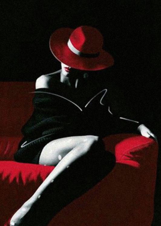 Ag 4684 Алмазная мозаика Гранни "Таинственная незнакомка"