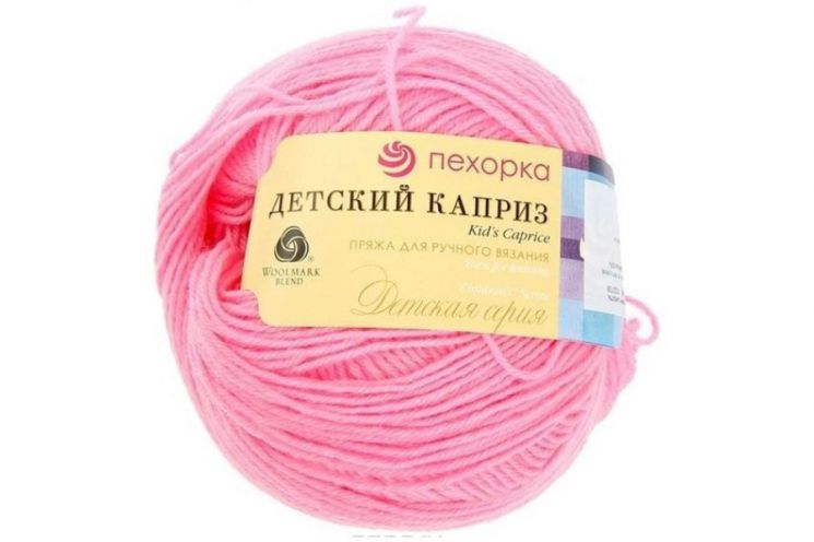 Пряжа ПЕХОРКА Детский каприз // 013 // 11 // Ярко-розовый