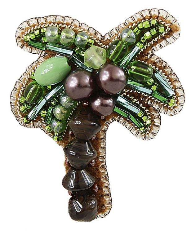 БП-267 Набор для изготовления броши Crystal Art "Пальма"