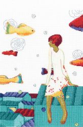 М714 Набор для вышивания РТО "Плыву по небу"