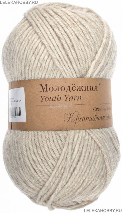 Пряжа ПЕХОРКА Молодёжная // 092 // 1148 // Кокосовое молоко
