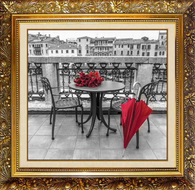 F-367 Алмазная мозаика МИЛАТО "Красный штрих"