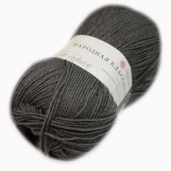 Пряжа ПЕХОРКА Народная классика // 106 // 393 // Светлый маренго