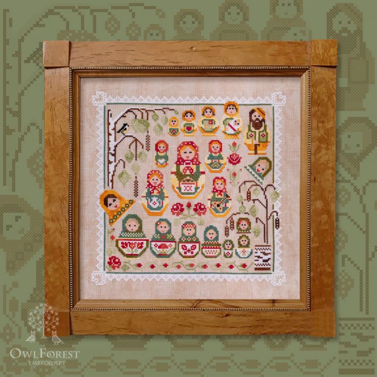 Схема для вышивания Owlforest «Матрешки» 0186-М-С