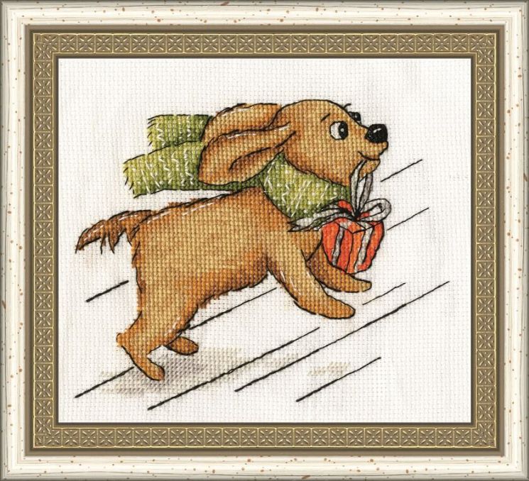 Д-066 Набор для вышивания Золотое Руно "Подарок!"