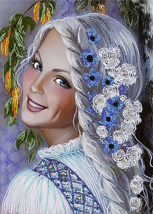 КБ-292 Схема для вышивания бисером ТМ Наследие "Русская краса"