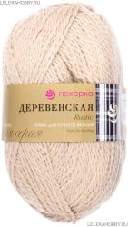 Пряжа ПЕХОРКА Деревенская // 057 // 181 // Жемчуг
