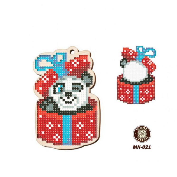 Набор для вышивания WoodStitch "Новогодняя игрушка", 6*9, MN-021