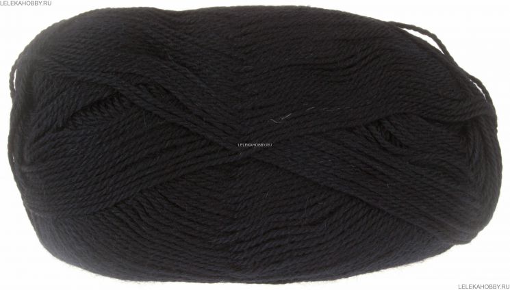 Пряжа ПЕХОРКА Секрет успеха // 031 // 02 // Черный