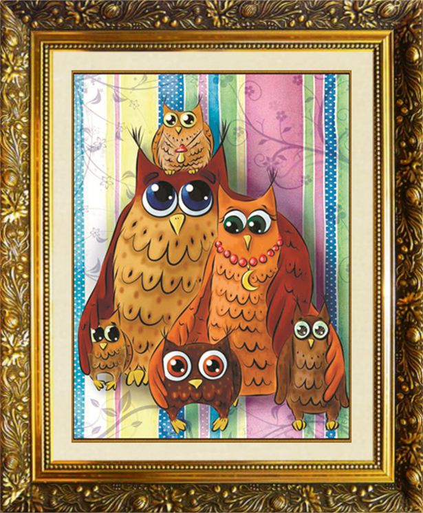 SP-36 Алмазная мозаика МИЛАТО "Чудная семейка"