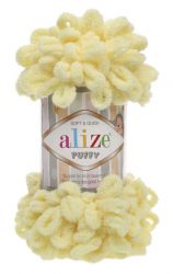 13 Пряжа Alize PUFFY - светлый лимон