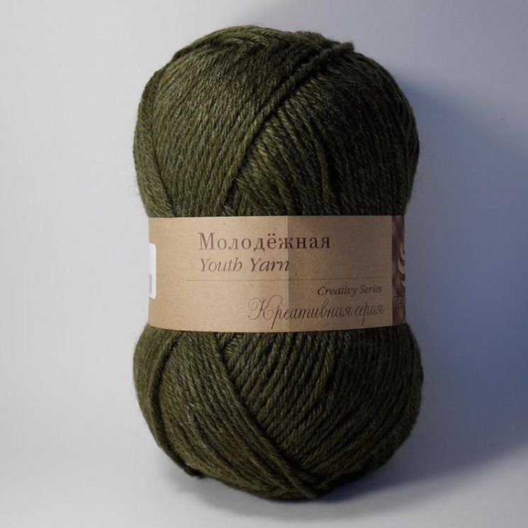 Пряжа ПЕХОРКА Молодёжная // 092 // 19 // Мох