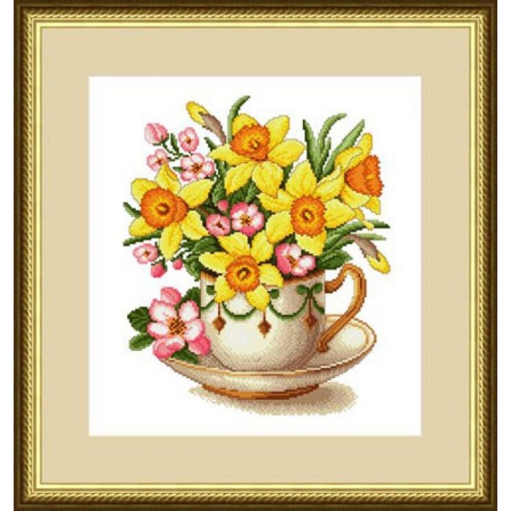 Набор для вышивания Сделано с любовью ЦВ-024 "Весеннее настроение", 30Х35