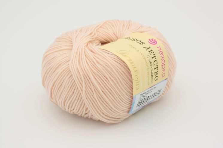 Пряжа ПЕХОРКА Ласковое детство // 070 // 72 // Светлый персик