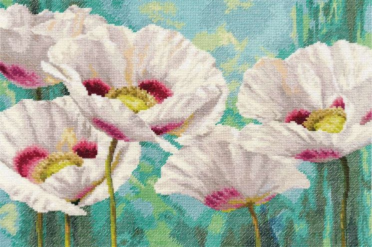 Набор для вышивания Алиса "Белые маки" 2-38
