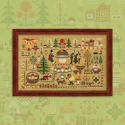 0128-ТО-Н-3Bf Набор для вышивания Owlforest «Тихая охота»