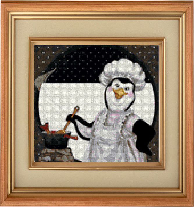 Набор для вышивания крестом PSP "Пингвин-повар" 0002