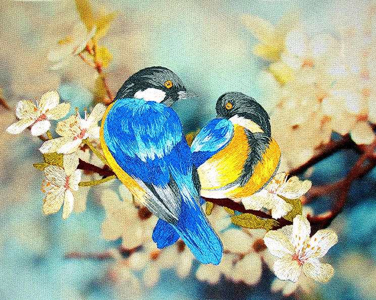 Набор для вышивания гладью РИСУЕМ ИГЛОЙ "Первое Свидание" L-0019