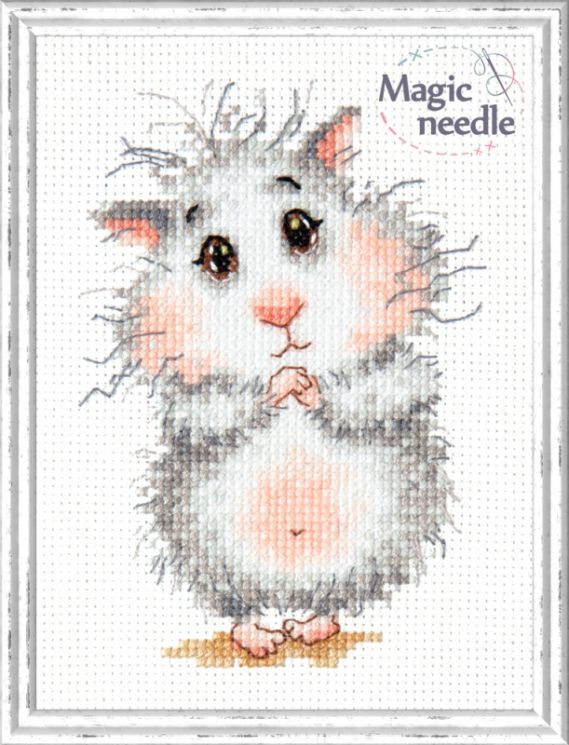 19-16 Набор для вышивания Чудесная игла "КУПИ ХОМЯЧКА!"