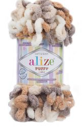 5926 Пряжа PUFFY COLOR - песочный принт