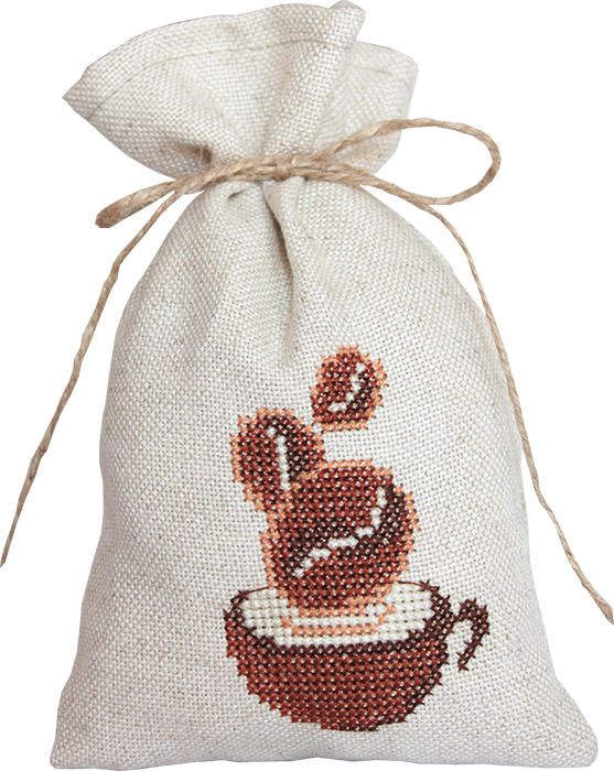 PM1218 Набор для вышивания мешочка для саше Luca-S "Чашка кофе"