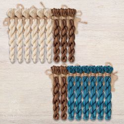 НМул-ИМП163-3401-3 Набор ниток OwlForest для схем «Индейские мотивы» (DMC) 3 цвета "Панно" 40 каунт в 1 нить