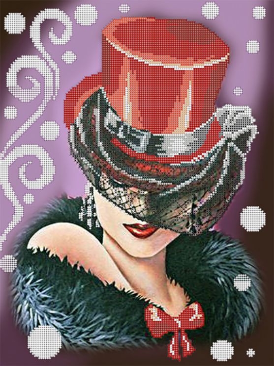 КБ-197 Схема для вышивания бисером ТМ Наследие "Страсть красного"