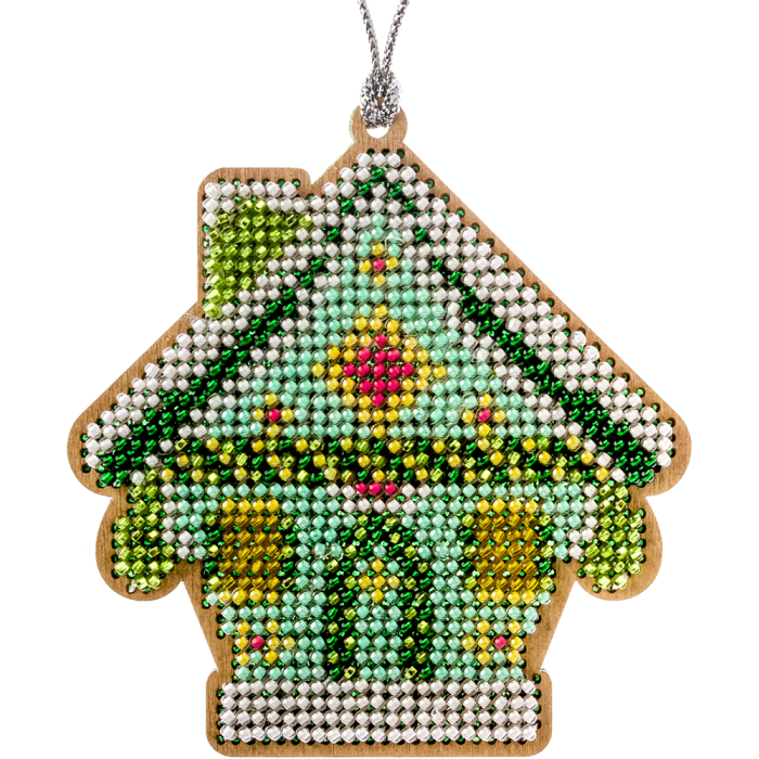 Набор для вышивания бисером по дереву ВОЛШЕБНАЯ СТРАНА FLK-146, 8*9см