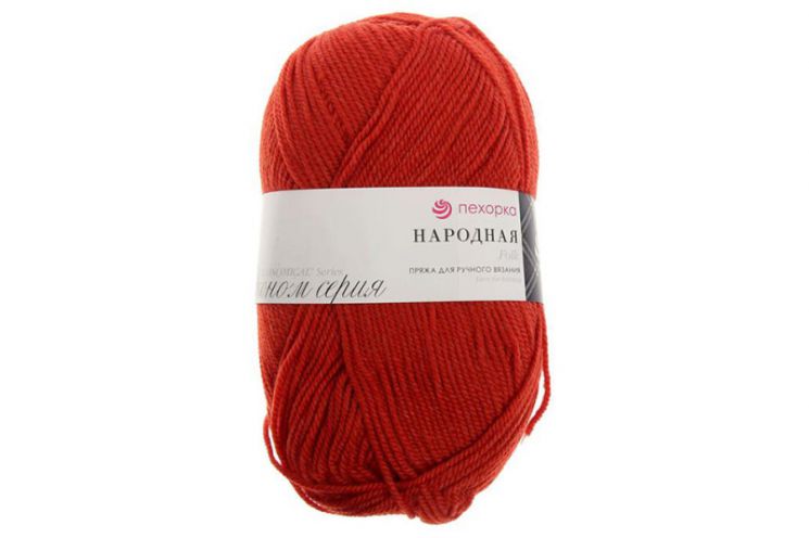 Пряжа ПЕХОРКА Народная // 081 // 30 // Светлый терракот