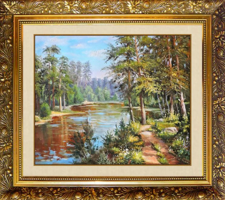 F-230 Алмазная мозаика МИЛАТО "Летний пейзаж"