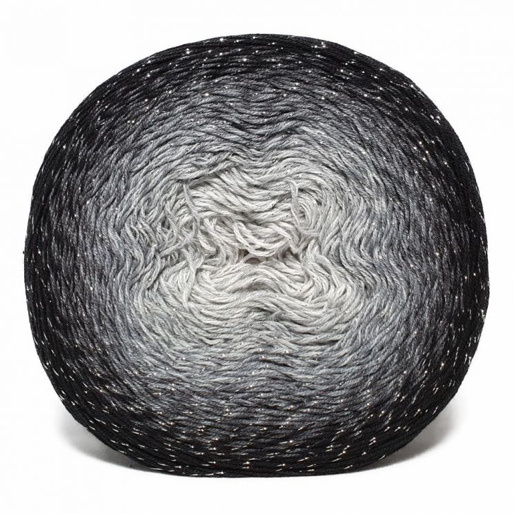 Пряжа Flowers Moonlight 3253 Черный/серый