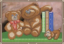 КБ-201 Схема для вышивания бисером ТМ Наследие "Мишки"