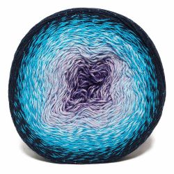 Пряжа Flowers Moonlight 3254 Темно-синий/голубой/сирень